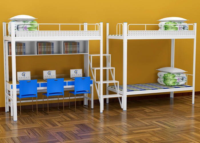 連體三人位鋼制組合公寓床 連體三人位鋼制組合公寓床